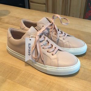 GREATS NWT blush sneakers